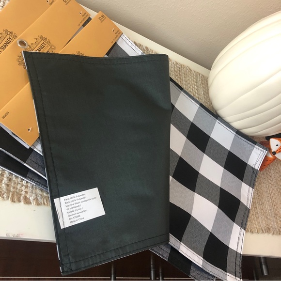 Fashionable Farmhouse Fall Themed Table Mats (Sold in sets of 2) Buffalo Check - Picture 4 of 6